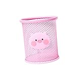 STOBOK Organizador De Escritorio Taza De Pincel De Maquillaje De Dibujos Animados Para Estudiantes De 3 Piezas Posavasos