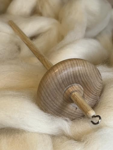 Buchenholz-Spindel – großes 65 g Gewicht – obere und untere Wirbel-Version (obere Wirbelspindel)