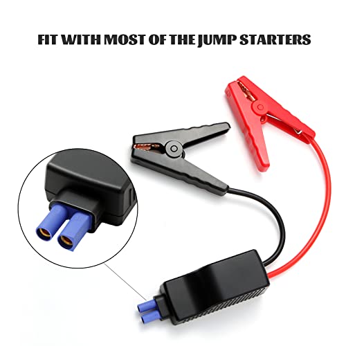 Keenpower Smart Jumper Clamp Booster Jumper Cables Automotive Replacement Battery Jumper Cables Alligator Clamp Booster Battery Clips For 12V Portable Car Jump Starter #TOP3