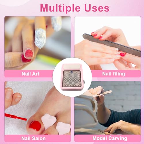 Angnya NAIL DUST COLLECTOR With 2 Reusable Filters,Nail Extractor Vacuum Acrylic Nail Dust Collector thumb #4