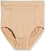Amazon Brand - Arabella Women's Seamless Brief Shapewear with Tummy Control, Nude, Large