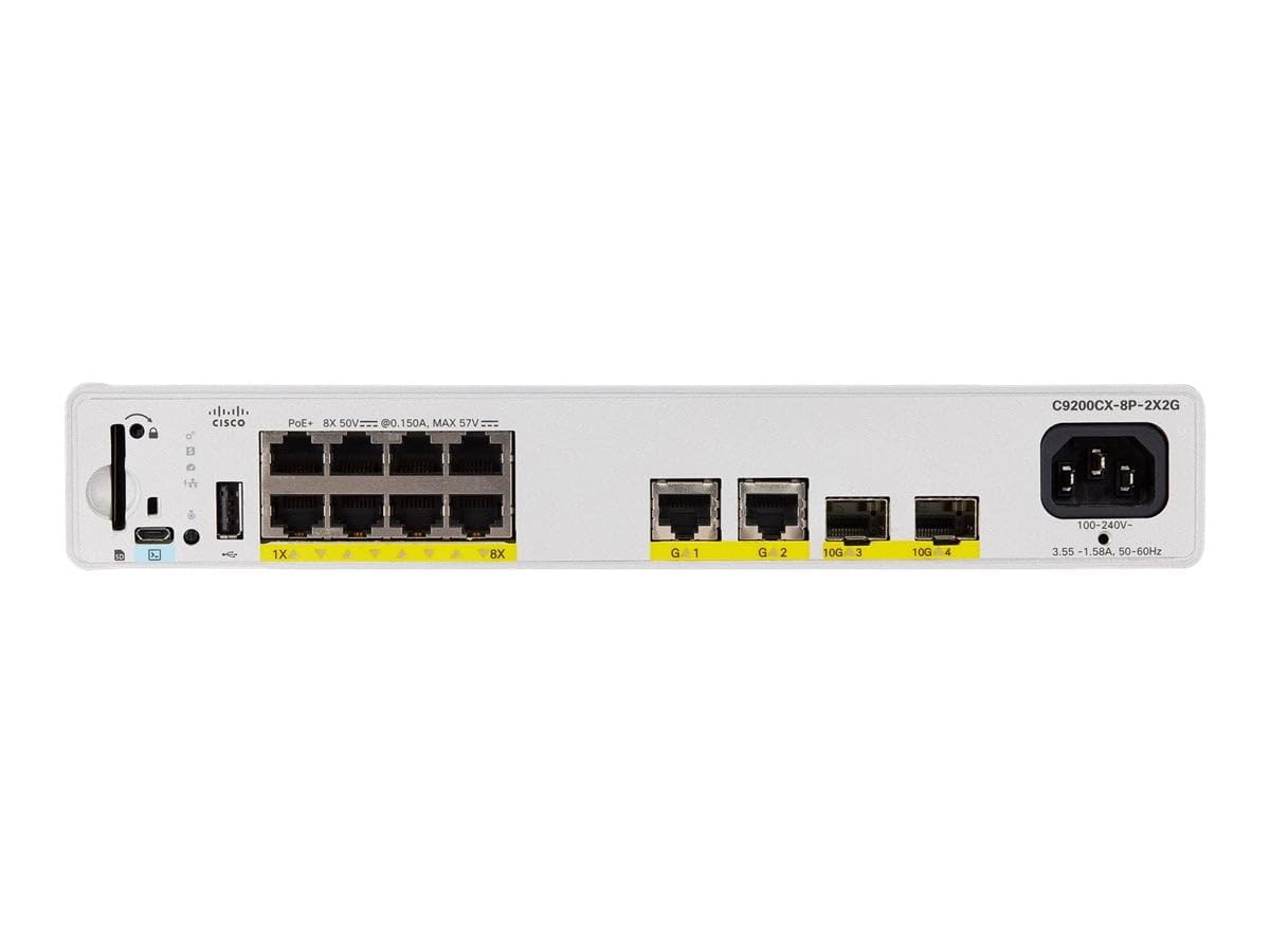 Cat9000 Compact Switch 8 p PoE+240W Ad