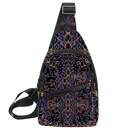 Sac à bandoulière bohème géométrique pour femmes et hommes