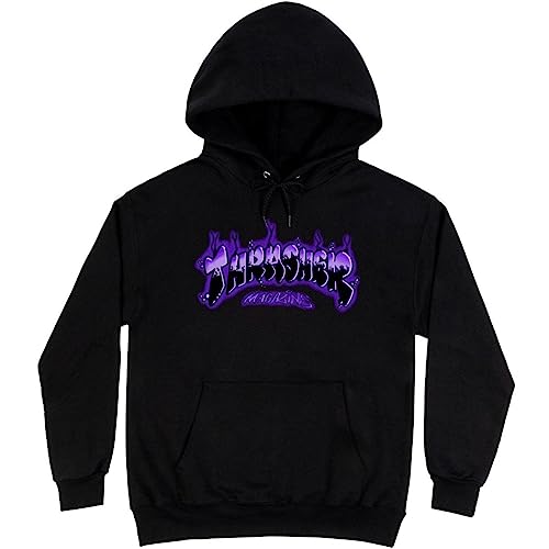 Thrasher Airbrush Hoodie - Black/Purple - MD