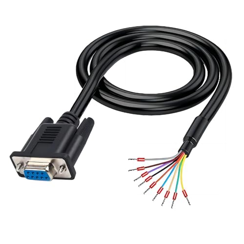 Câble DB9 femelle RS232 vers 9 fils nus pour réparer et tester vos liaisons série 1,5m