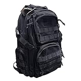 HIGHLAND TACTICAL Uni-Erwachsene Crusher Backpack Taktischer Rucksack, Schwarz, 15.5' W x 18.2' H x...