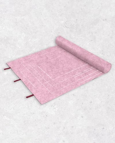 Tapete fieltro puzles enrollable gris con inflador y cintas de sujeción para almacenamiento de rompecabezas 5