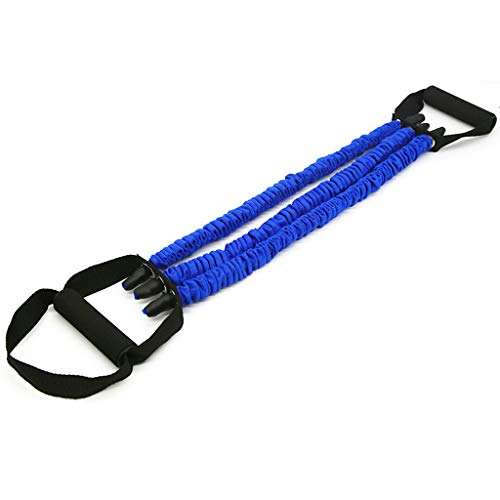 N2 Chest Expander Spring Muscle Puller-3 Resistance Steel Spring Wooden Handle Adjustable Tension