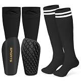 SYSTÈME DE MAINTIEN INTÉGRÉ: Les manchons de compression élastiques maintiennent fermement les protège-tibias en place pendant la course, les tirs et les changements de direction soudains; combinés aux chaussettes, ils préviennent tout glissement pour une protection constante et un ajustement parfait