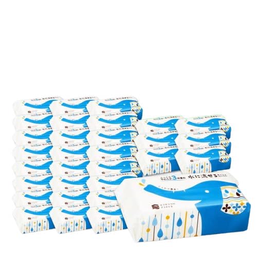 水に流せる 3枚重ね ティッシュ ソフトパック 30パック (1パック:100組(300枚)入り)