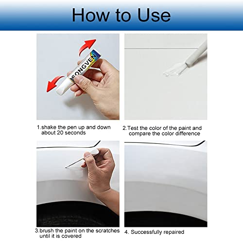 Car Scratch Remover Pen Grey Car Touch Up Paint Pen Gray Grey Car Scratch Repair Pen Scratch Remover Kit Touch-up Pen… - Image 7