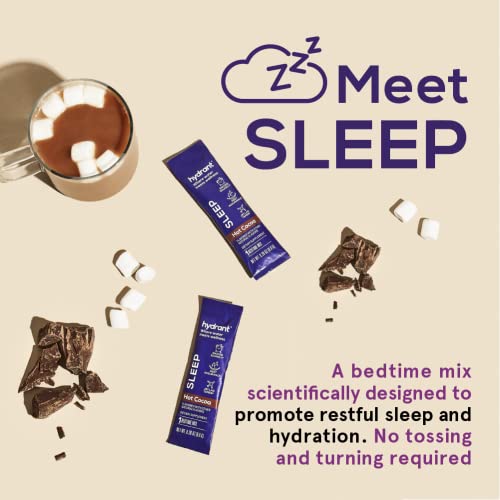 Hydrant Sleep Hydration Powder – Rest And Recovery Drink Mix – Fast-Acting Blend Of Melatonin, L-Theanine, Gaba, Magnesium & Chamomile – Hot Cocoa Electrolyte Powder (Hot Cocoa, 10 Pack) #TOP2