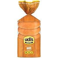 Algopix Similar Product 2 - Udis Gluten Free Plain Bagels Frozen