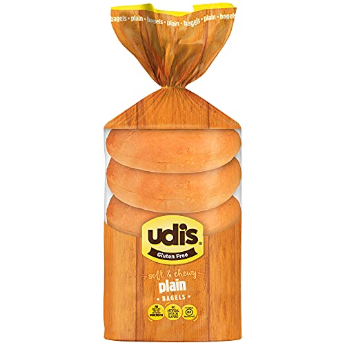 Udi's Gluten Free Plain Bagels, Frozen, 13.9 Oz. #TOP8