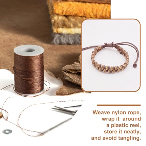 Hilo de nylon de 0.8 mm resistente para tejer pulseras de cuentas y arreglar persianas 5