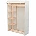 Produktbild weilandeal Kleiderschrank Stoff und Pinewood 110 x 40 x 170 cm Maße: 110 x 40 x 170 cm (W x D x H) Aufbewahrungsmöglichkeit