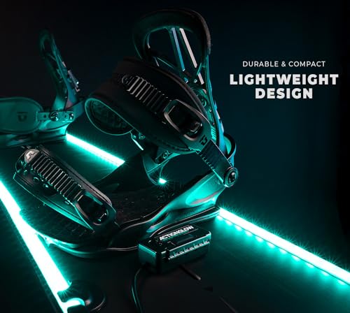 ActionGlow LED Snowboard Lighting System (AG2) | 7 Color Modes, 100% Waterproof, Super Bright, Visible from Over a Half Mile, Easy 5 Minute Install