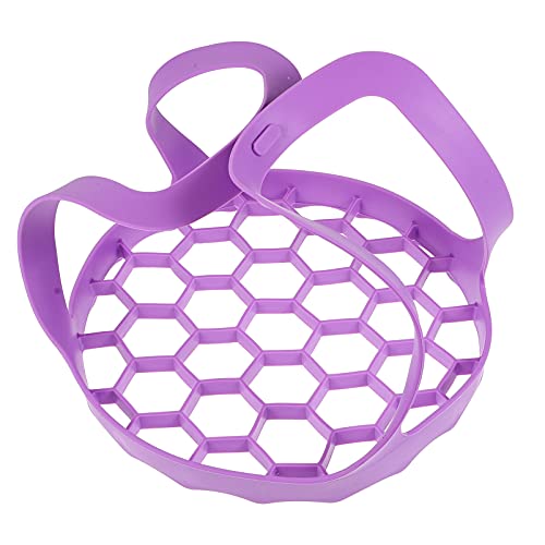 GRIRIW 1pieza Cesta De Verduras De Silicona Vaporera De Mano Multifuncional y Colador De Cocina Para Cocinar Al Vapor y Escurrir Frutas y Verduras