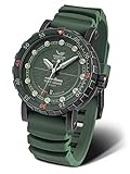 Vostok Europe Nuclear Submarine Automatik - Artikelnummer : 571A606 - Limited Edition : Auf 3000 Stück limitiert - Massives, satiniertes Edelstahlgehäuse, geschraubter Stahlboden mit 3D Kontur des SSN-571 U-Bootes und eingravierter Seriennummer, Used Look Gunmetalfarben