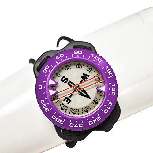 Scuba-Choice Diving Deluxe Aluminum Frame Bungee Mount Compass, Purple, One Size #TOP2