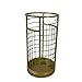 NMDCDH Porte-parapluies, Support de Parapluie en métal Compact, Seau de Parapluie Creux pour Drainer Rapidement l'eau, Support de vidange de parapluie/or/25 * 48Cm