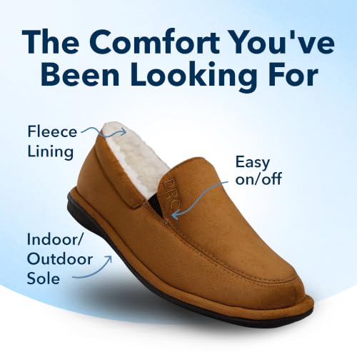 Image of Dr. Comfort Relax Men's Diabetic Slipper, Fleece Lined, Closed Heel