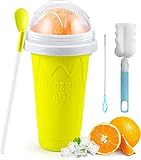 Fácil de usar: debe colocarlo en la capa congeladora del refrigerador durante 4-5 horas, luego verter cualquier bebida, exprimir, ¡luego puede probar el delicioso batido! Disfruta de la fiesta blanda con diferentes sabores, perfecto con jugo o soda, o agrega leche para hacer un batido o helado espeso.