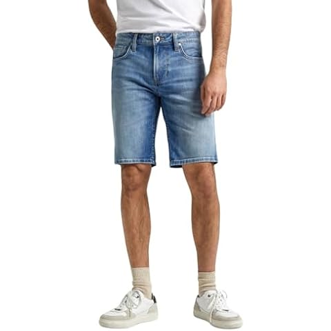 Pepe Jeans Men's Slim Fit Blue Shorts Cover