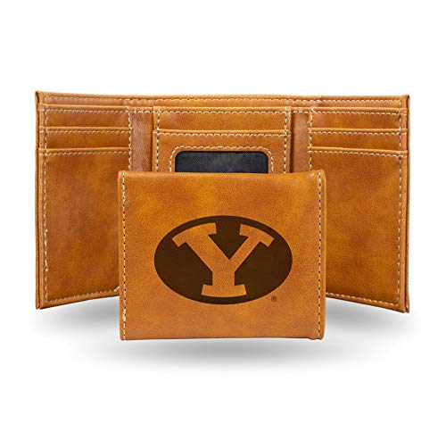 Image of Rico Industries NCAA Laser Engraved Trifold Laser Engraved Tri-Fold Wallet - Men's Accessory