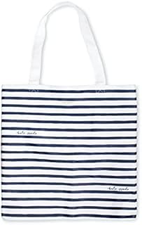 Kate Spade New York Canvas Book Tote, Large Shoulder Bag, Cute Tote for Beach or School