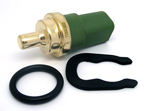 059919501A Sensor medidor de temperatura de refrigerante de agua de 4 contactos, color verde, emisor de temperatura con enganche y anillo Cover