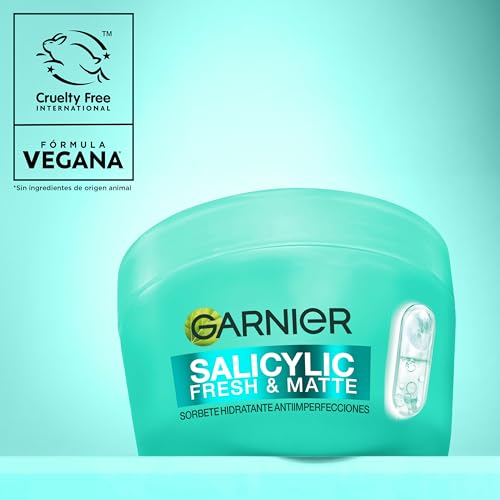 Garnier Pure Active Salicylic Fresh & Matte Sorbete Hidratante Antiimperfecciones - Ultraligera y refrescante -5% [Niacinamida+Ácido salicílico + Centella asiática]-Cruelty Free International y vegan - imagen 10