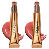 WFWJ 2Pcs Liquid Blush Beauty Wand,Matte Face Blush with Cushion Applicator,Natural Silky Smooth Cre