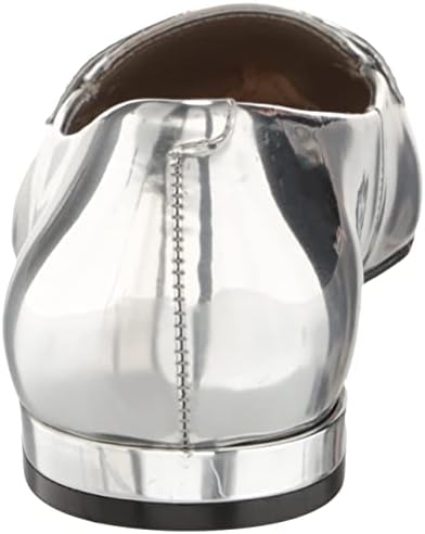 Nine West Women's LALLIN Ballet Flat, Silver 040, 8.5 | Image 2