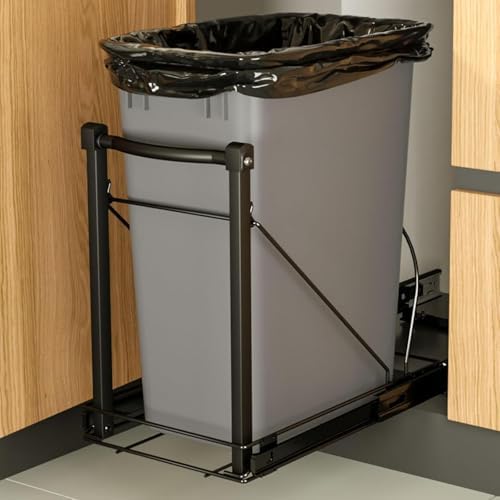 Amazon.com: Dunkive 2 Pack 30 Liter 8 Gallon Pull Out Trash Can Under ...
