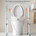 Toilet Seat Riser, Toilet Seat Risers for Seniors, Raised Toilet Seats with Handles, Non-Slip Base, 220lbs Heavy-Duty Support, Essential Mobility Aid for Seniors Independence at Home 1 Set