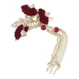 Homoyoyo 2piezas Horquilla Decorativa Japonesa De Abanico Pinzas Cabello Borlas Para Mujeres Accesorios De Fotos De Cosplay Para Fiestas Asiáticas