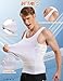 Hanerdun Mens Slimming Body Shaper Vests Undershirt Abs Abdomen Slim,White,XX-Large