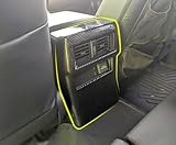 TERDARAY Rear Air Vent Panel Cover Trim Compatible with Toyota New 4Runner 6th Gen. 2025 2026 Rear Anti Kick Trim Interior Car Accessories ABS 1PCS(Carbon Fiber Style)