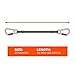 Ergodyne - 19822 Shock Absorbing Tool Lanyard with Two Self-Locking Carabiners, Tool Weight Capacity 10lbs, Squids 3110, Gray, Standard (3110F(x))