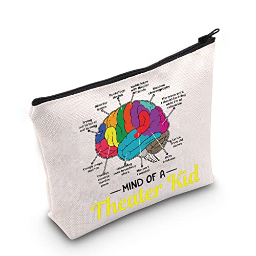 MEIKIUP Mind Of A Theater Kid Funny Musical Broadway Gifts Theatre Nerd Makeup Bag Theatre Gift for Actress Actors (Theater Kid Bag)