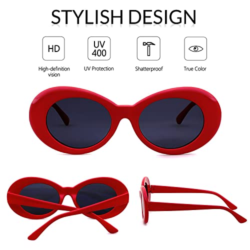 GIFIORE Clout Goggles Sunglasses Women Men Retro Oval Sunglasses Girls Boys Sunglasses4