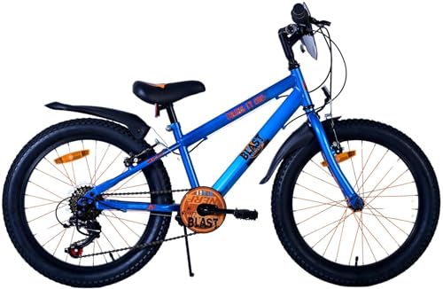 Vélo enfant Nerf 20 pouces bleu satiné 6 vitesses pour garçon ados