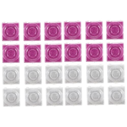 FOMIYES 2sets False Eyelash Case Holder Lash Storage Container for Glitter Lash Tray 12pcs*2