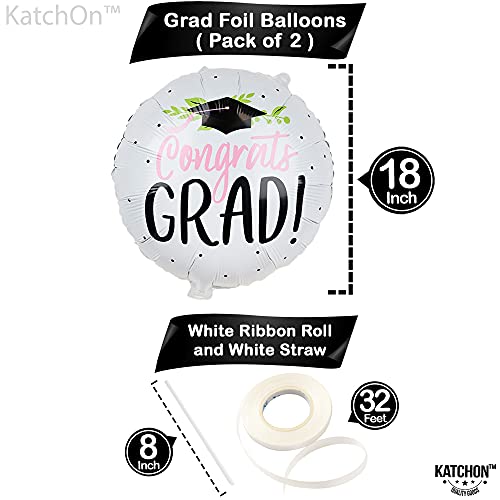 Image of Graduation Decorations 2026 | Big Congrats Grad Balloons - 18 Inch | Congratulations Balloons for 2026 Graduation Decorations | Graduation Party Decorations 2026, KatchOn