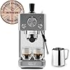 Breville Barista Slimline Espresso Machine | Integrated Milk Frother | Compact Coffee Maker for CappuccinosLattes & More | 15 Bar Pump | Silver [VCF185]