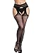 Price comparison product image Kikoroco Women's Garter Belt Fishnet Tights Stockings High Waisted Suspender Pantyhose