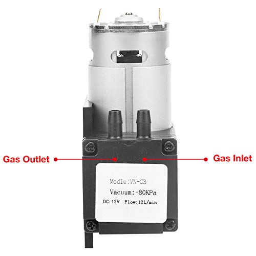 Petite pompe à vide 12W -80KPa à forte aspiration 12L par minute - 2