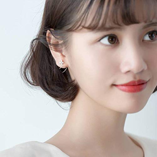 WOZUIMEI S925 Anello Fungo Bianco Femminile Stile