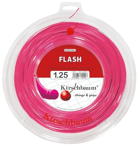 Bobine Kirschbaum Flash 1,25 mm rose cordage tennis monofilament